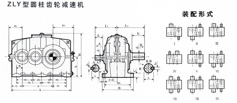 减速机厂家——ZLY两级齿轮减速机