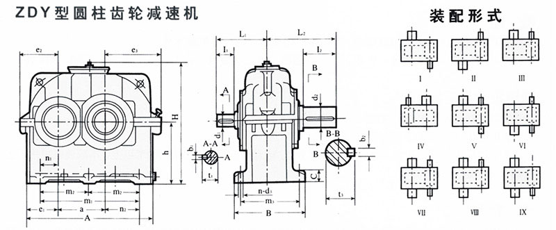 减速机厂家——ZDY单级齿轮减速机